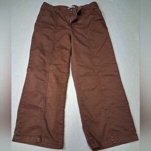 Devoted Brown Buttoned Pants Short Pants